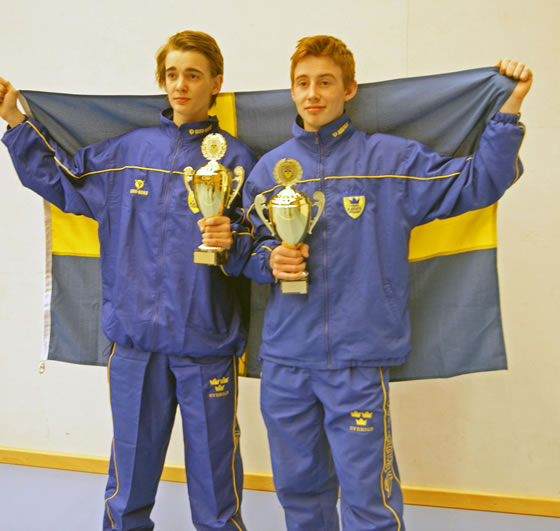 Ludwig och Gabriel Ingemansson: bronsmedaljer i NM 2012